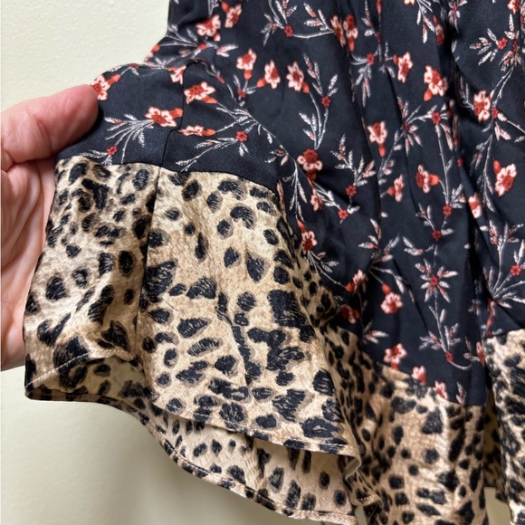 Anthropologie Rebecca Taylor Scarlett Tie-Sleeve Floral Mini Dress - Medium - Picture 10 of 14